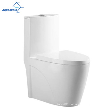 Aquacubic gute Qualität beliebter Keramikwaschung One -Stück WC Toilette